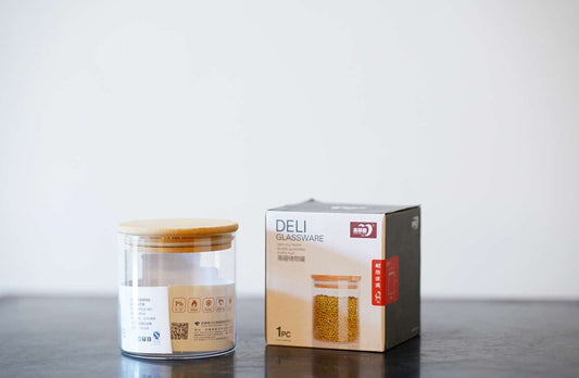 Borosil Jar + Wood Lid Deli 685 ML