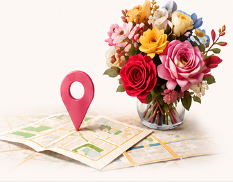 Delivery Map Illustration